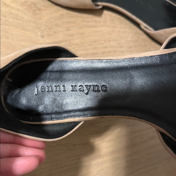 Jenni Kayne Tan and Black leather Flats with Pointed Toe - Picture 2 of 8